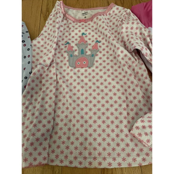 Bundle of four girls size 6-8 mismatched pajama toos and camisole - Picture 3 of 5